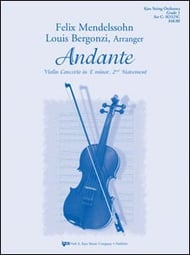 Andante Orchestra sheet music cover Thumbnail